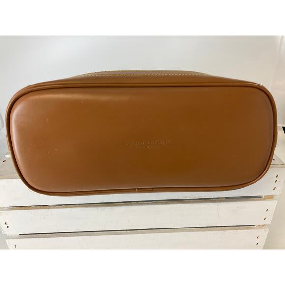 DOONEY & BOURKE VINTAGE LARGE CANVAS, LEATHER CROSSBODY BAG - Picture 8 of 16